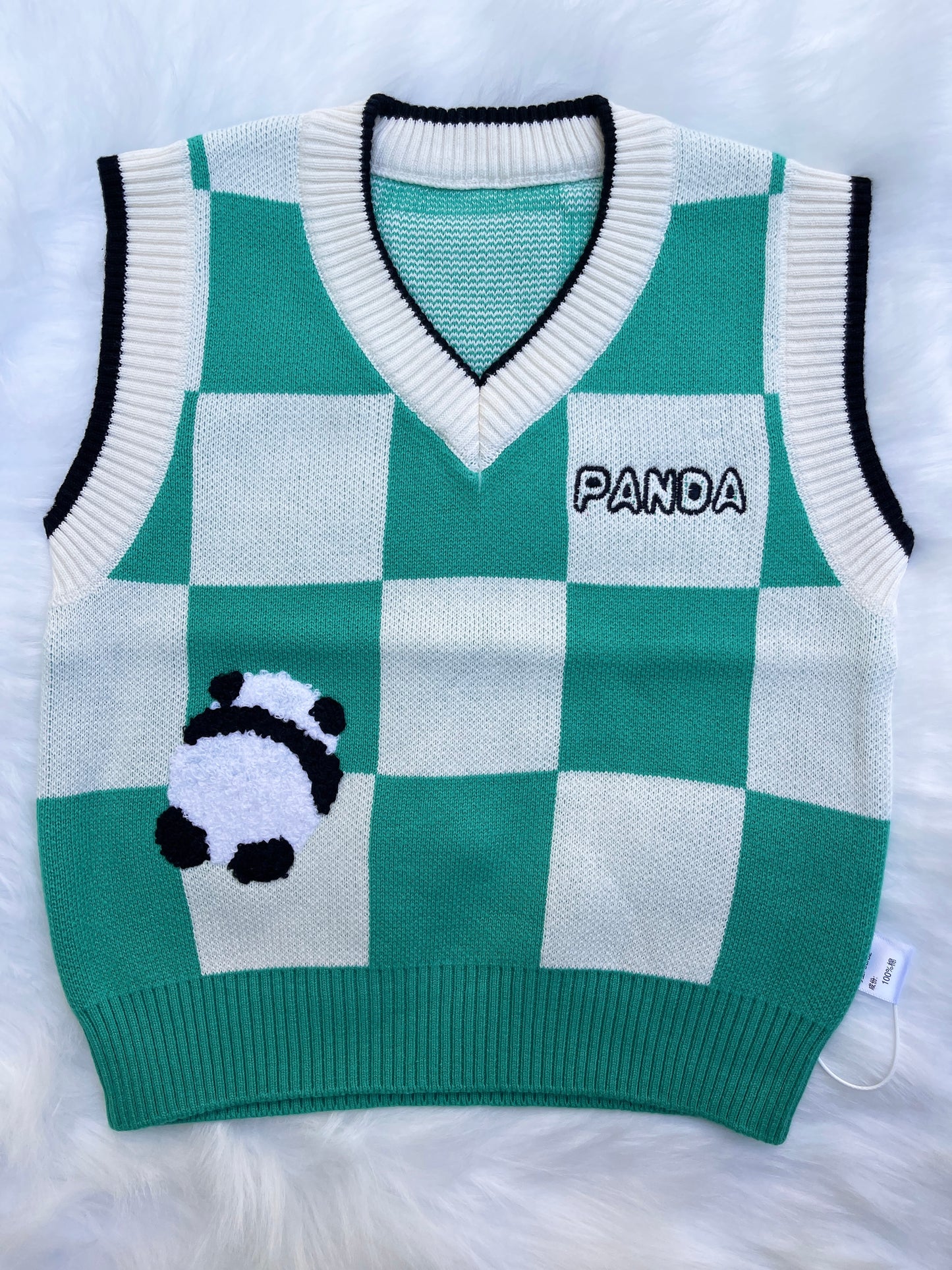 Panda Sleeveless Sweater