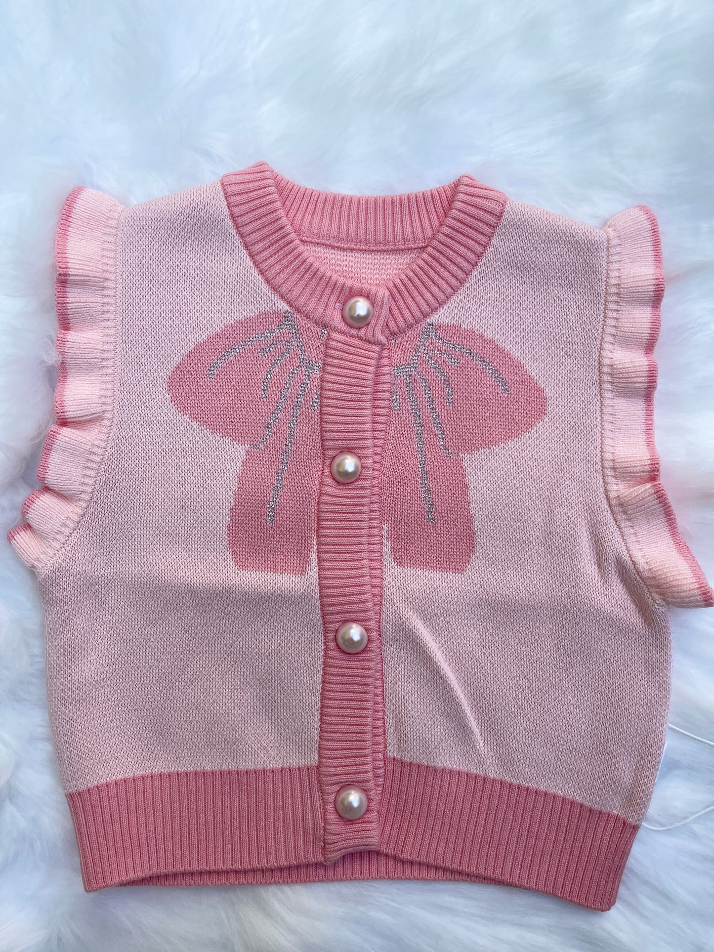 Girls Fancy Sleeveless Sweater