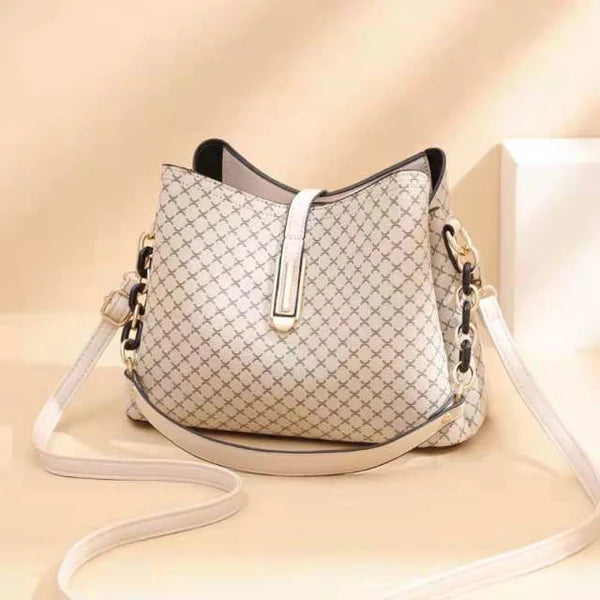 Large Capacity Triple Layer PU Leather Shoulder Messenger Bag