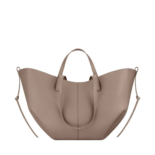 Elegant French Winged Cowhide Tote Bag