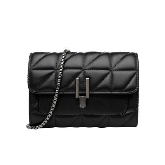 Chanel Style Diamond Chain Small Square Shoulder Bag