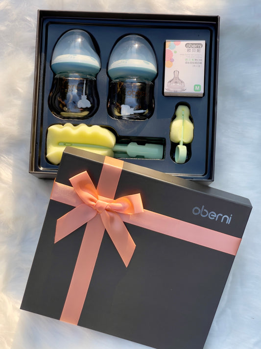 Blue Oberni Newborn Feeder Gift Set