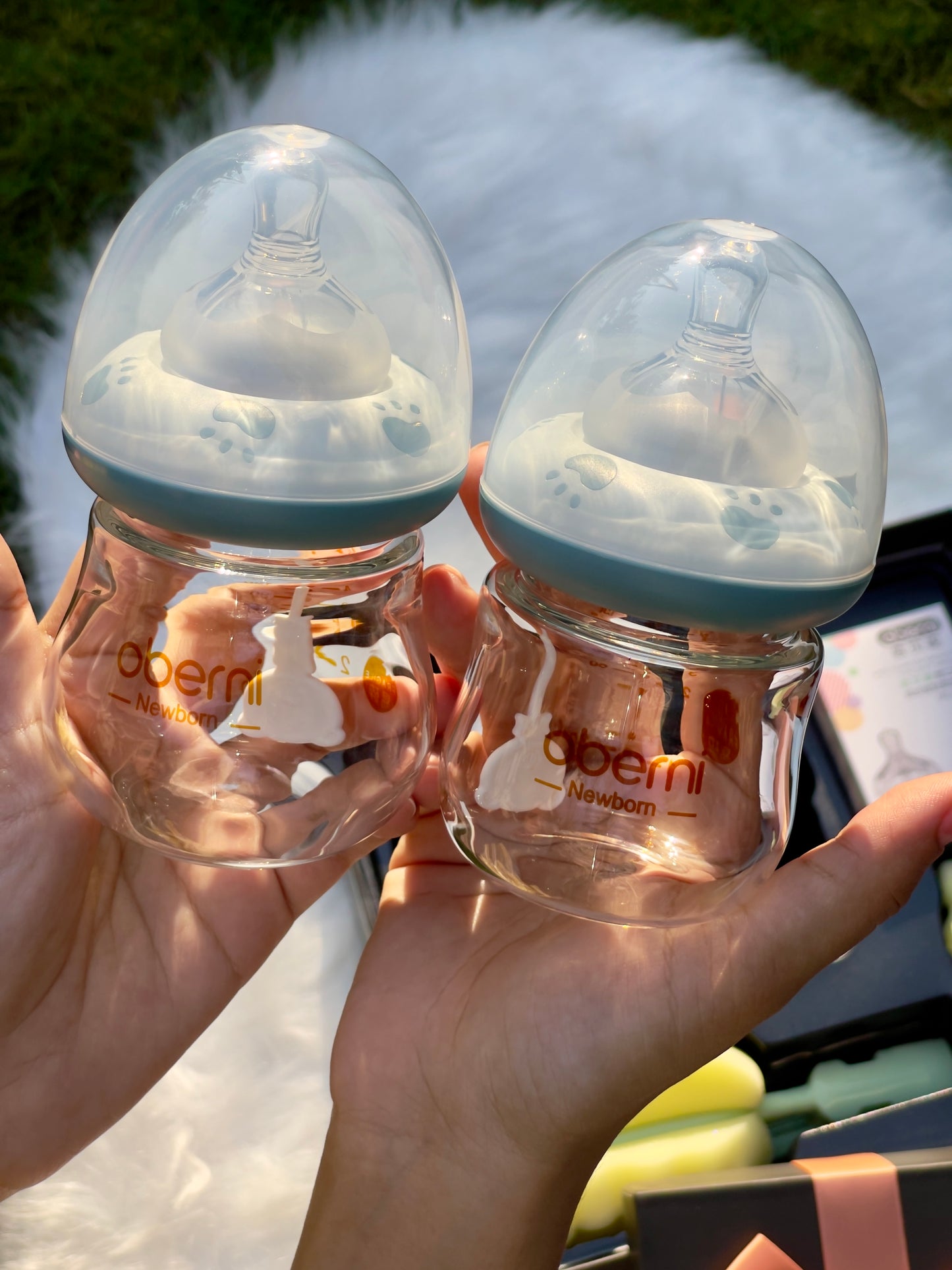 Blue Oberni Newborn Feeder Gift Set