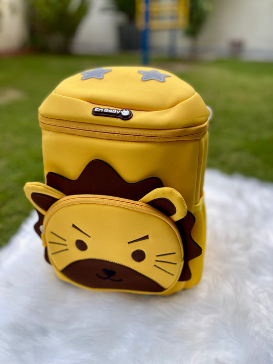 Yellow Lion Kids School Backpack