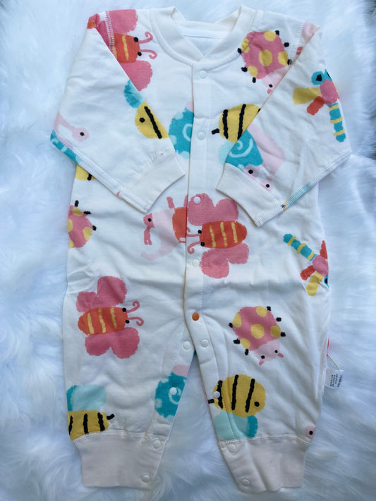 Girls Polyester Bee Romper