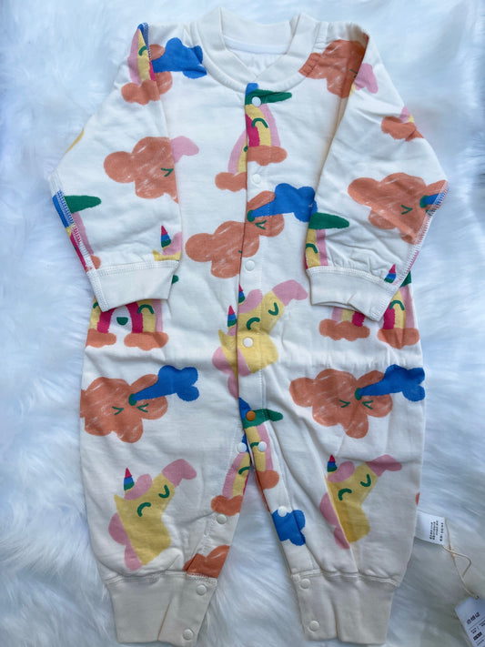 Polyester Rainbow Romper
