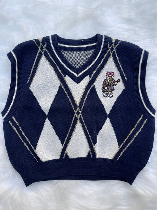 Boys Bear Sleeveless Sweater