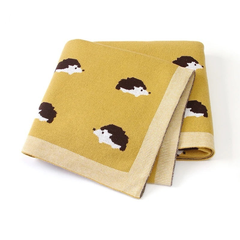 Hedgehog Baby Swaddle Sheet