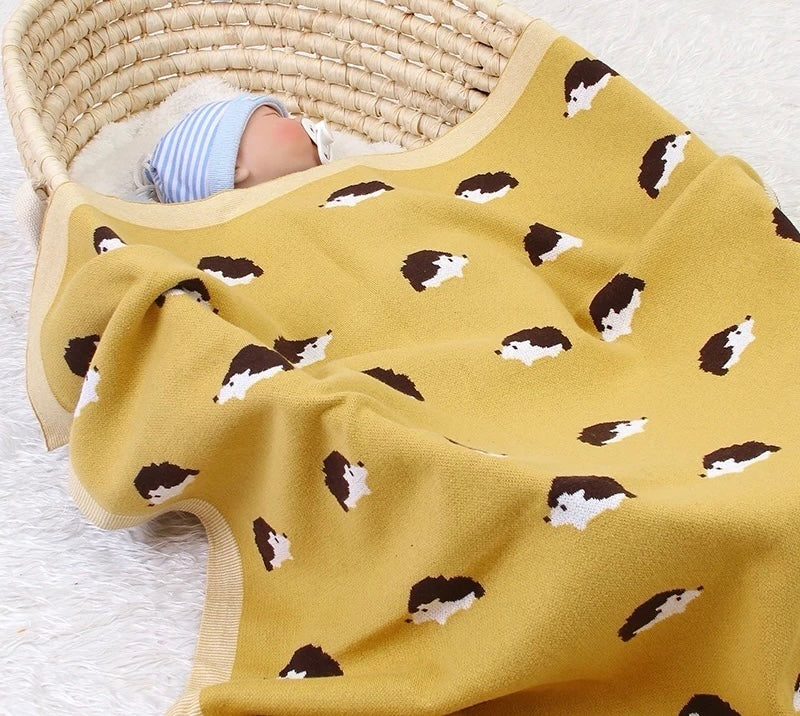 Hedgehog Baby Swaddle Sheet