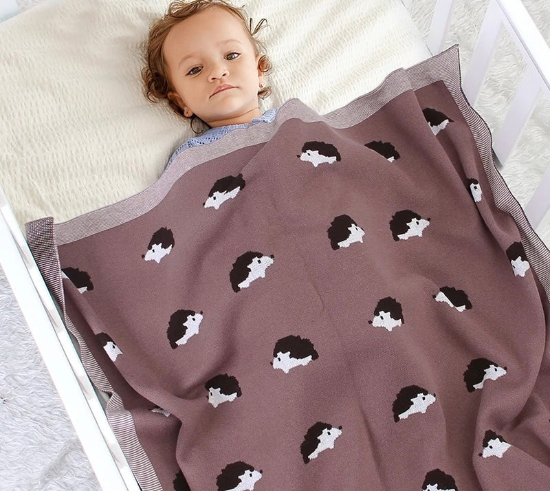 Hedgehog Baby Swaddle Sheet