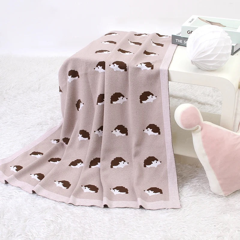 Hedgehog Baby Swaddle Sheet