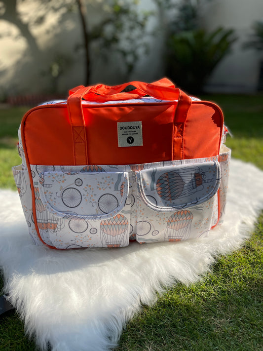 Orange Diaper Bag